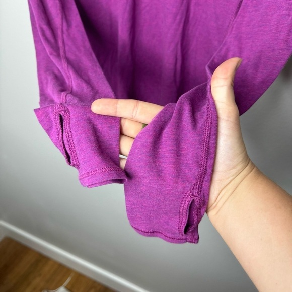 Lululemon Yogini 5 Year Long Sleeve Tee in Heathered Regal Plum - Picture 11 of 12